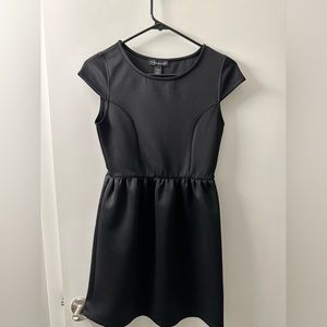 Black jacquard dress